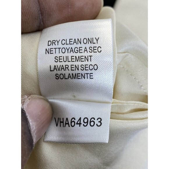 BCBG MaxAzria Woman’s Runway Lace Appliqué Silk Ivory‎ Dress Size M - Picture 9 of 10